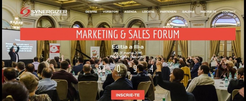 Va asteptam la a treia editie a Marketing&Sales Forum